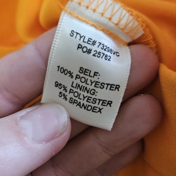 SKIES ARE BLUE Welt Pocket Cropped Ankle Trousers In Bright Orange. Size L NWT - Picture 13 of 14